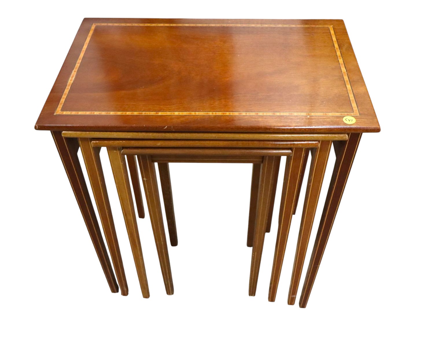 Crafted set 4 nesting tables by AF Hackman 1969