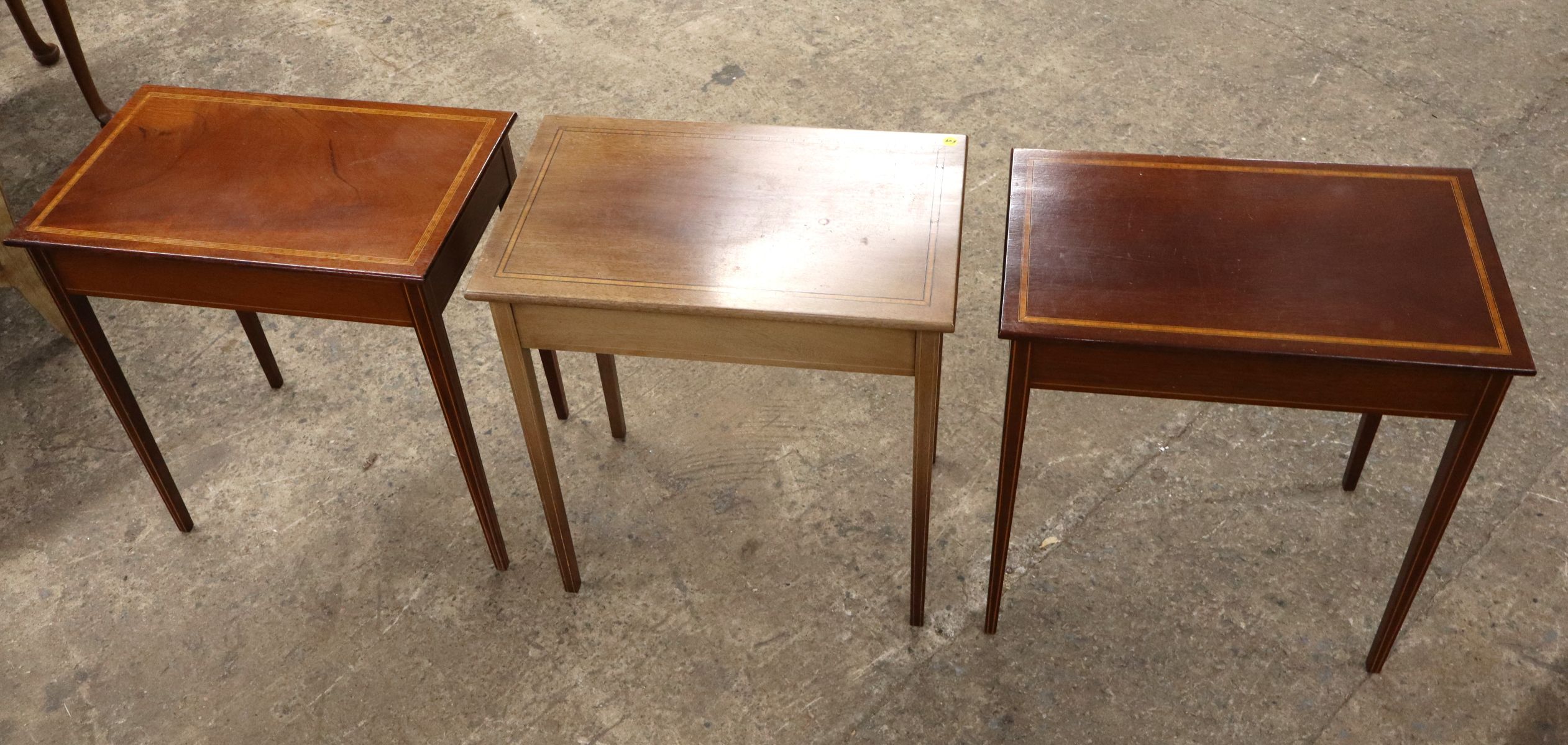 Crafted set 3 nesting tables attrib AF Hackman 1969