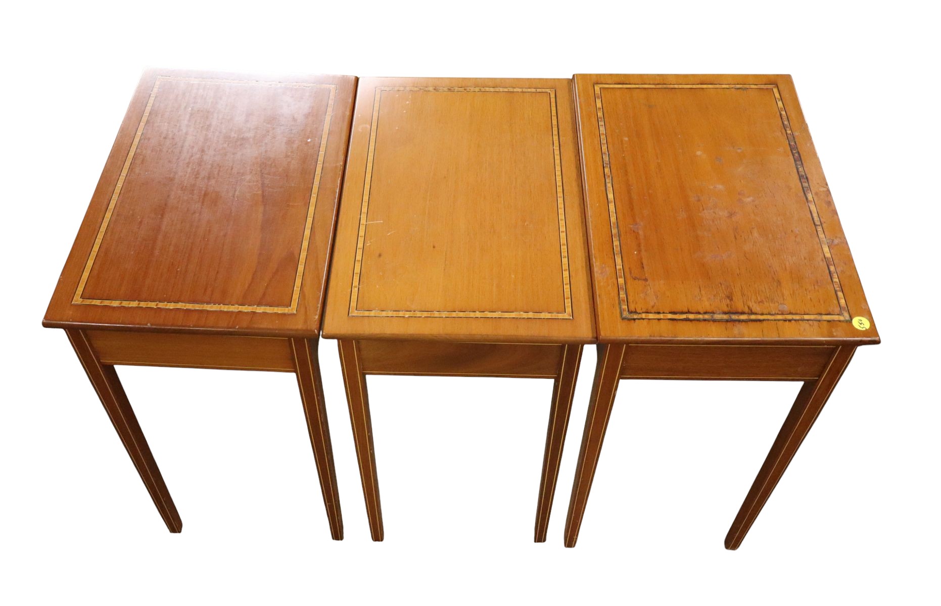 Crafted set 3 nesting tables attrib AF Hackman 1969