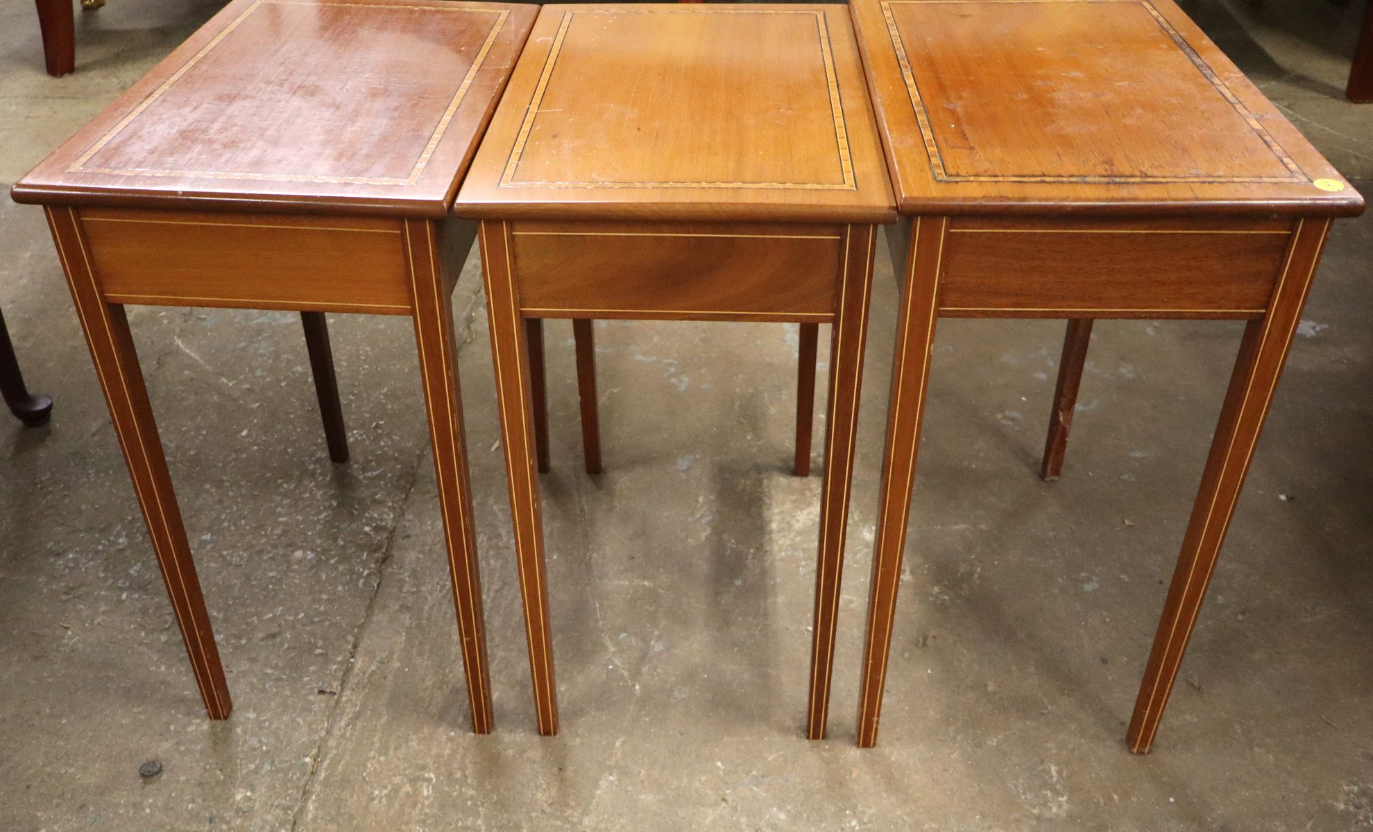 Crafted set 3 nesting tables attrib AF Hackman 1969