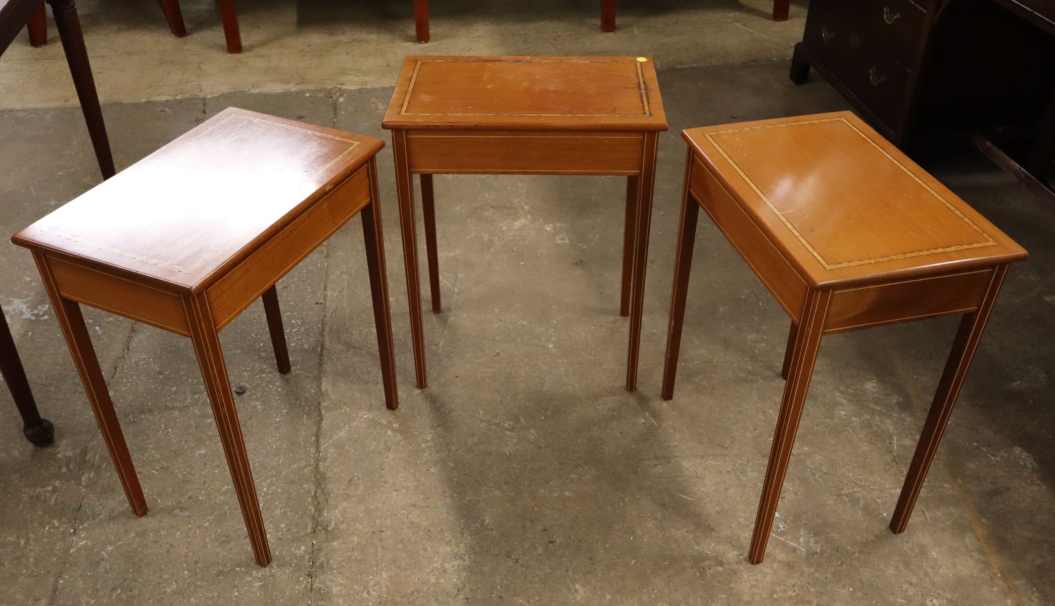 Crafted set 3 nesting tables attrib AF Hackman 1969