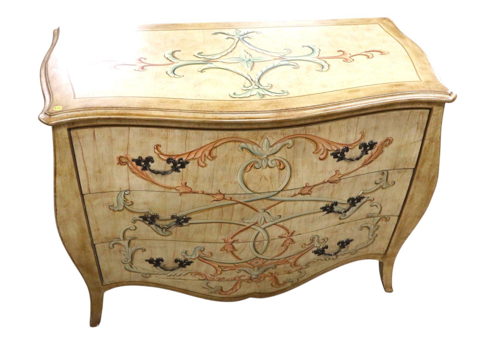 Emerson et Cie paint decorated bombay chest