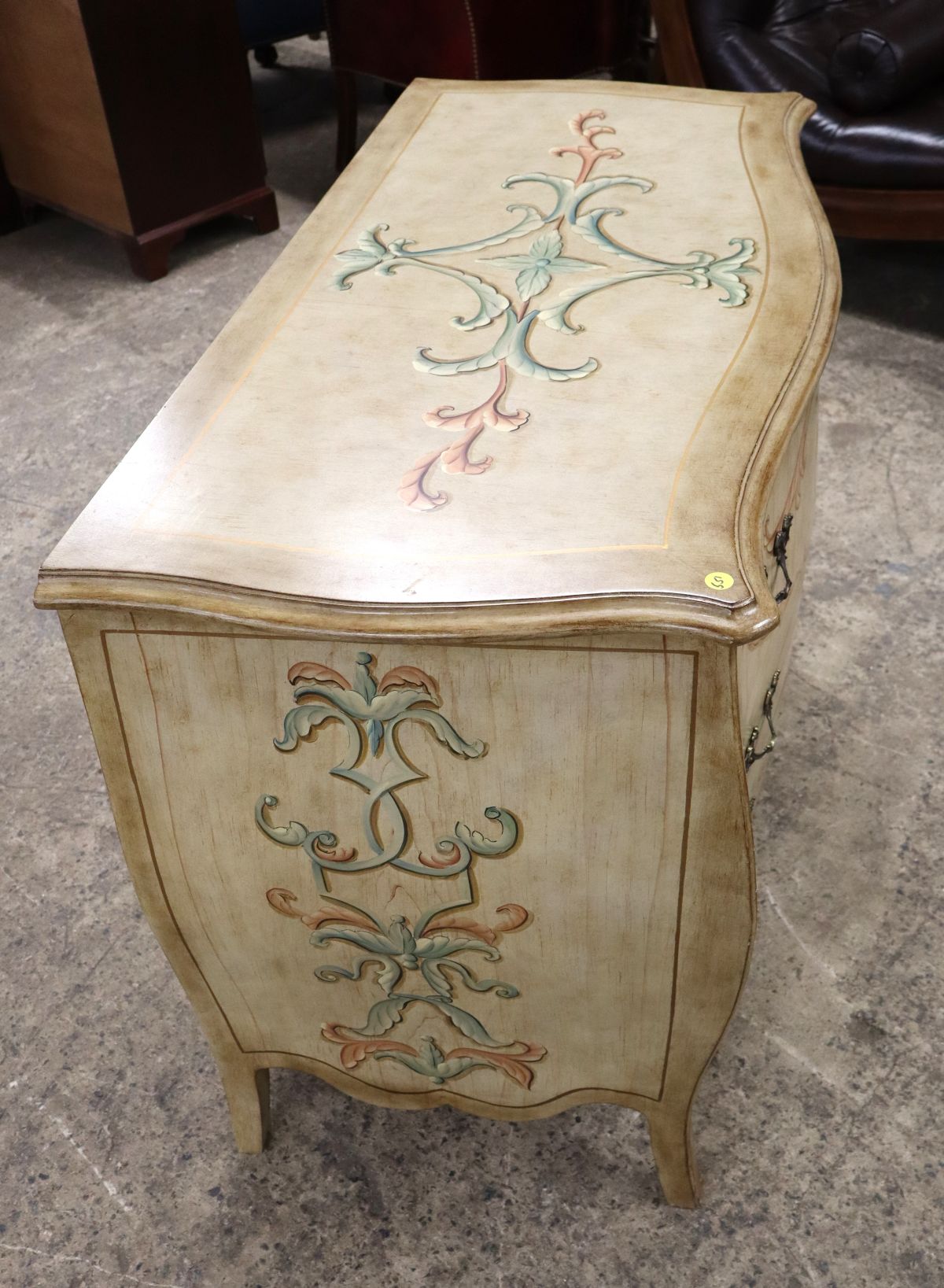 Emerson et Cie paint decorated bombay chest
