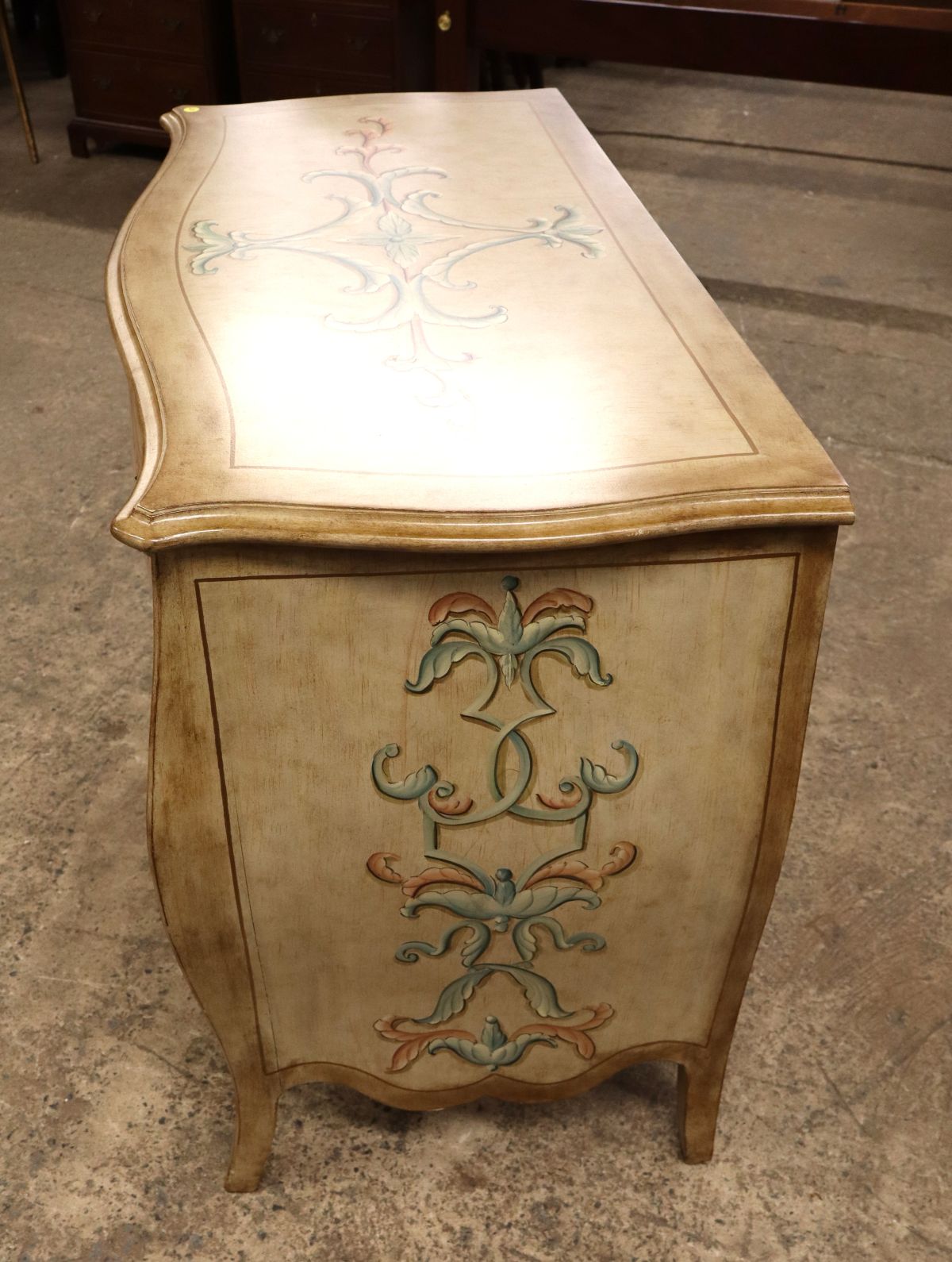 Emerson et Cie paint decorated bombay chest
