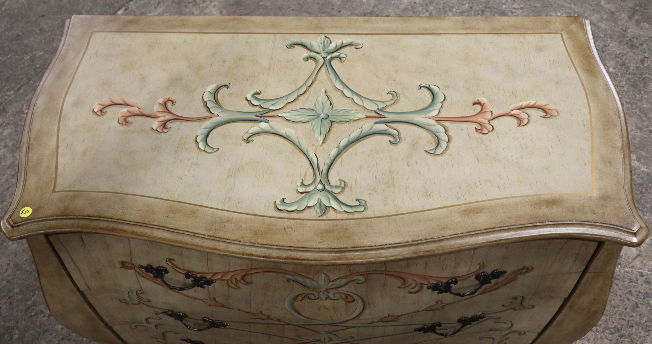 Emerson et Cie paint decorated bombay chest