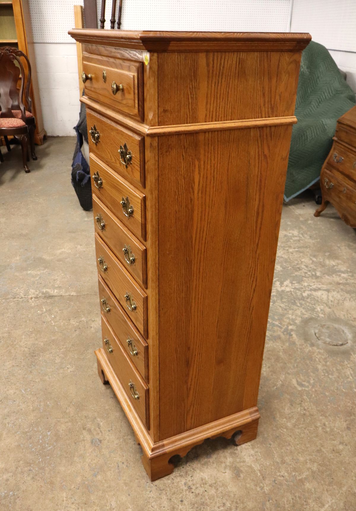 Vtg Nathan Hale lingerie chest with felt line drawer