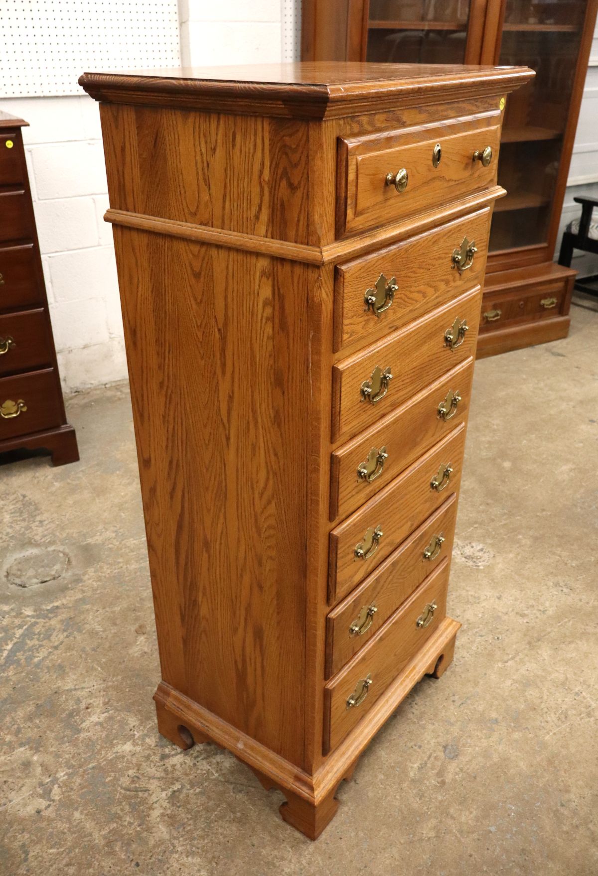 Vtg Nathan Hale lingerie chest with felt line drawer
