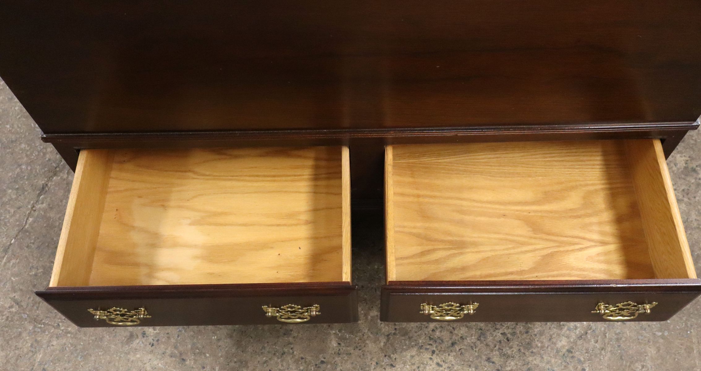 Nice Chippendale style 2 drawer cedar chest