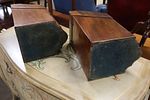 Fantastic PR antique mahogany inlaid knife boxes. Fantastic pair of antique mahogany inlaid Image - 10