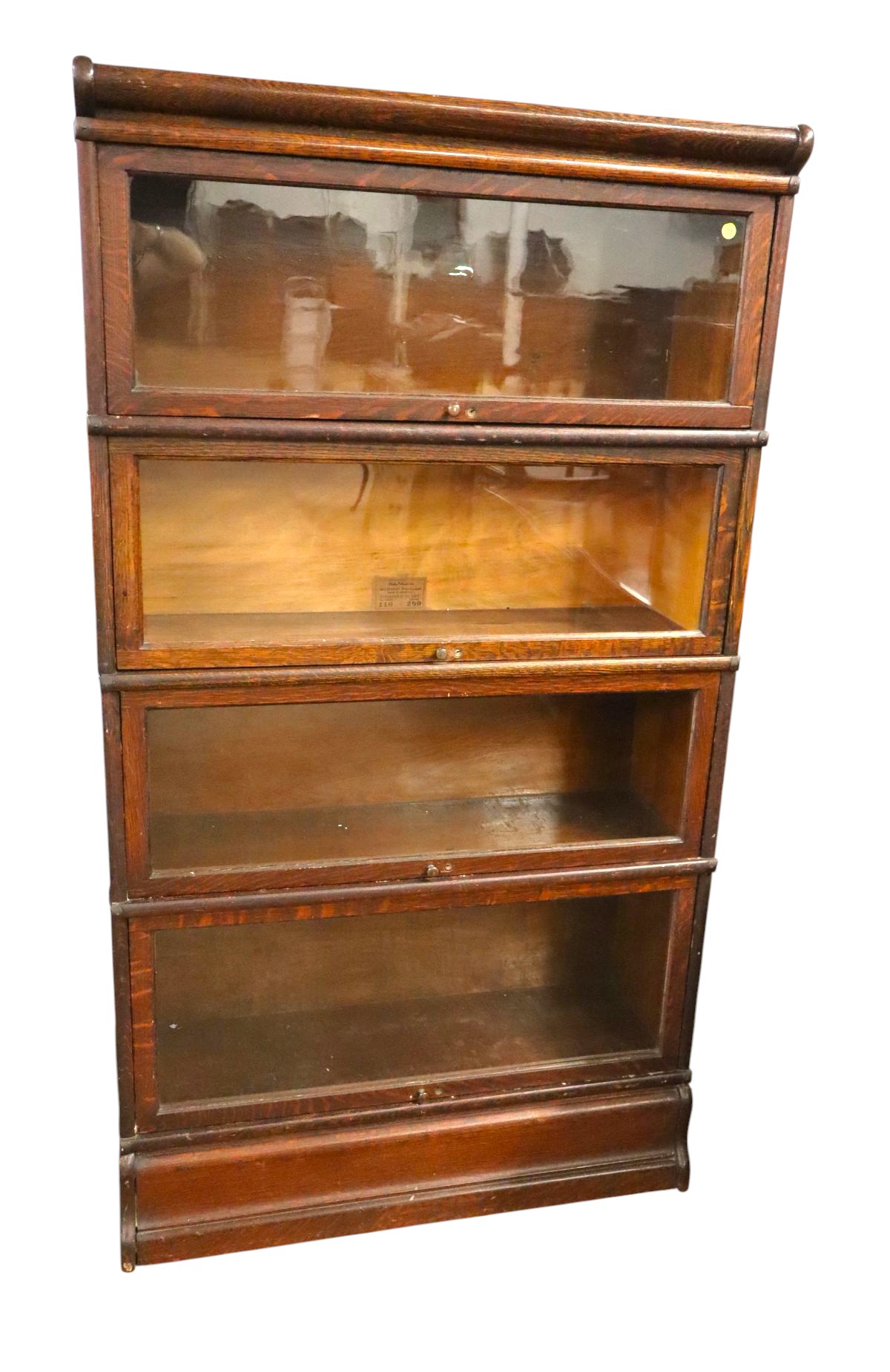 Antique Globe Wenicke barrister 4 stack bookcase