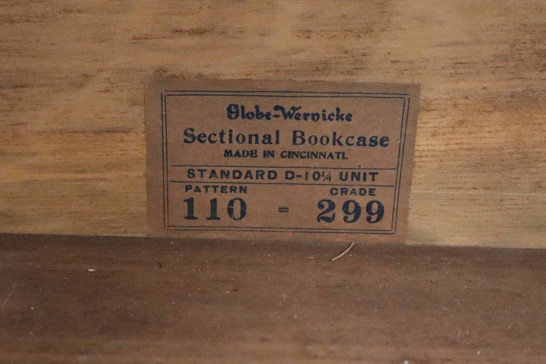 Antique Globe Wenicke barrister 4 stack bookcase