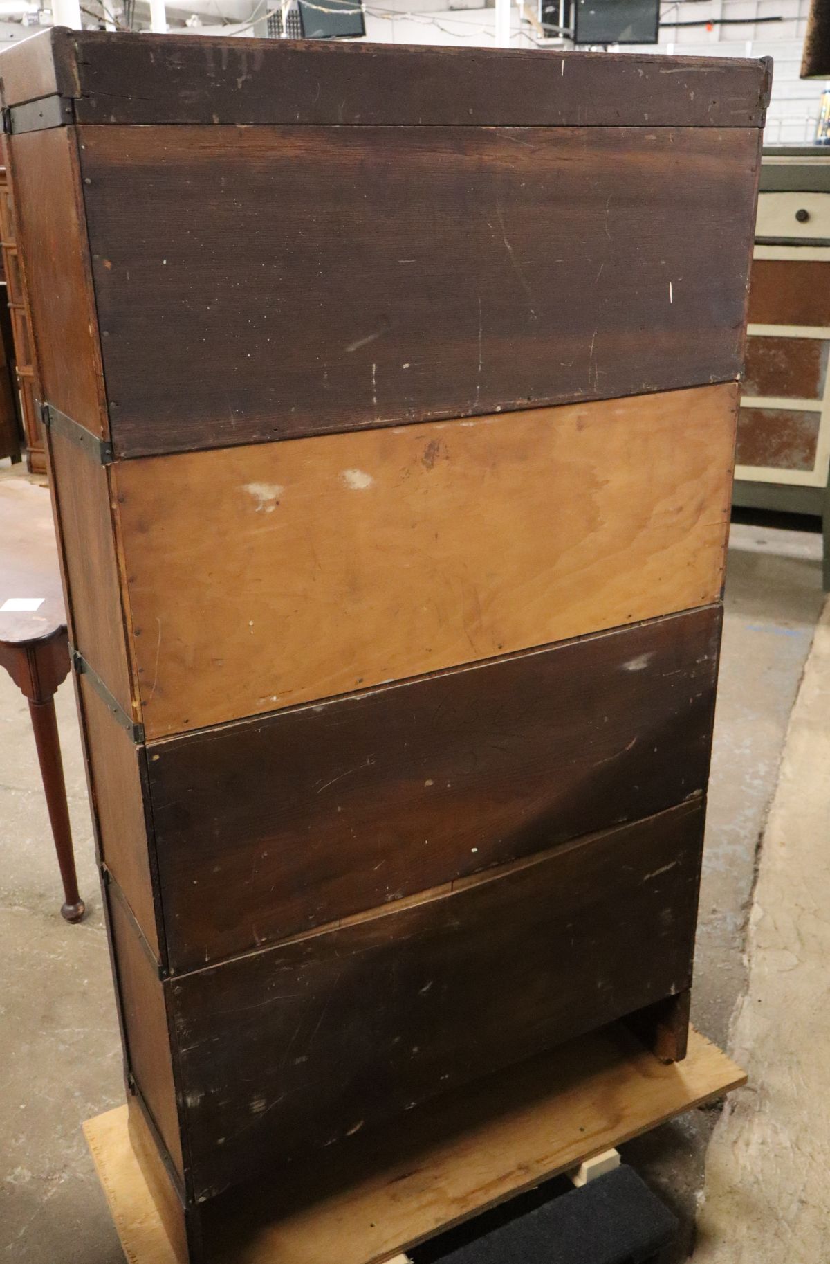 Antique Globe Wenicke barrister 4 stack bookcase
