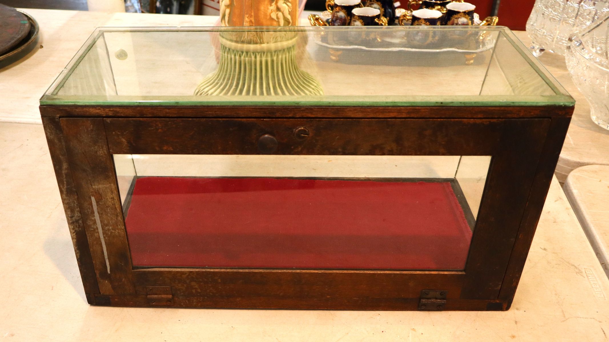 Antique Columbus display case counter top