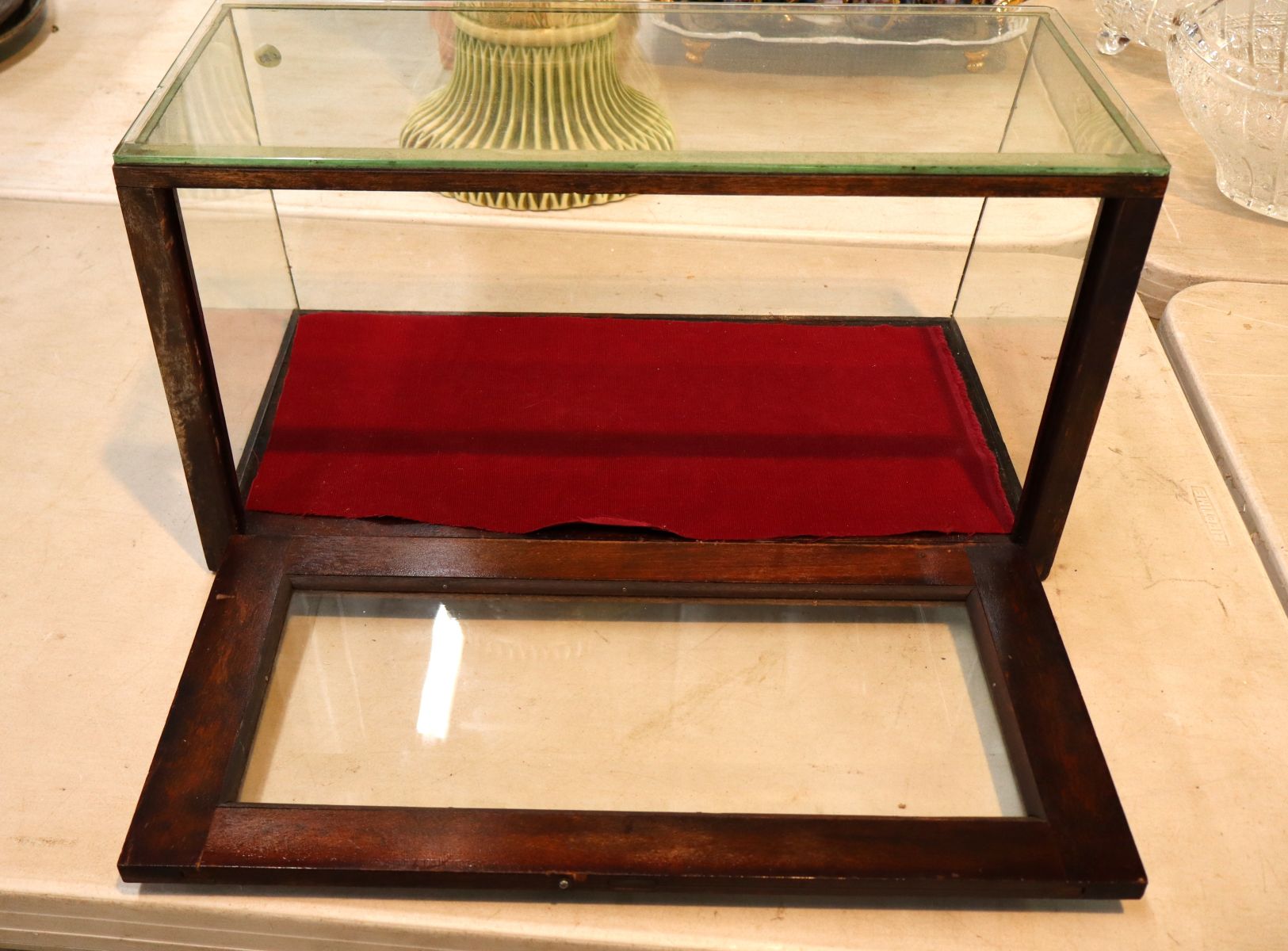 Antique Columbus display case counter top