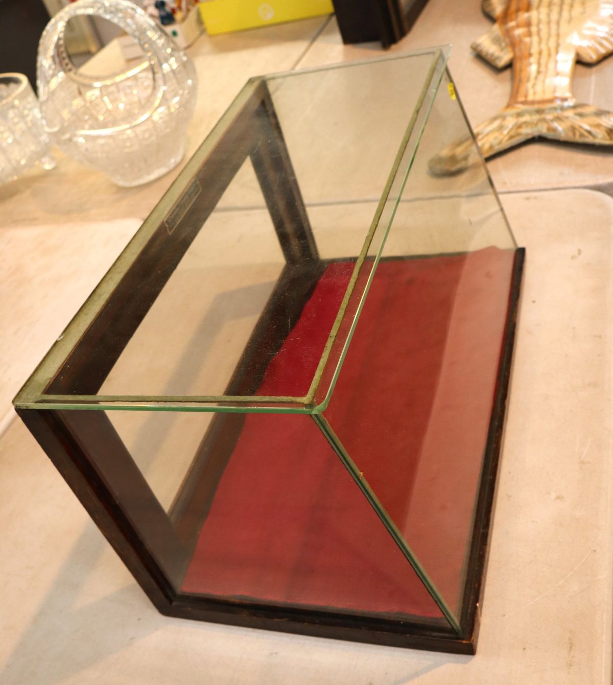 Antique Columbus display case counter top