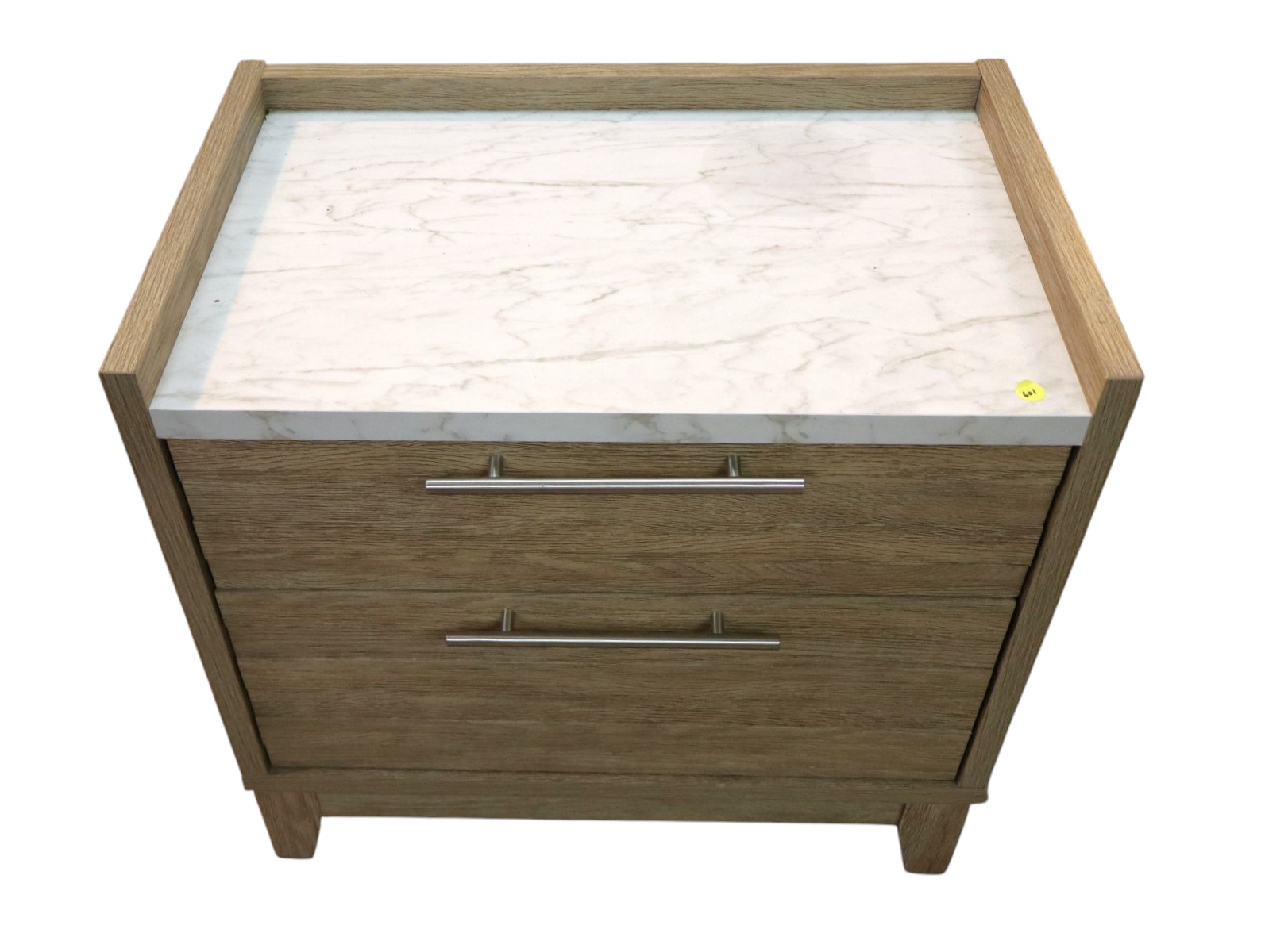 Like new contemporary faux MT style nightstand