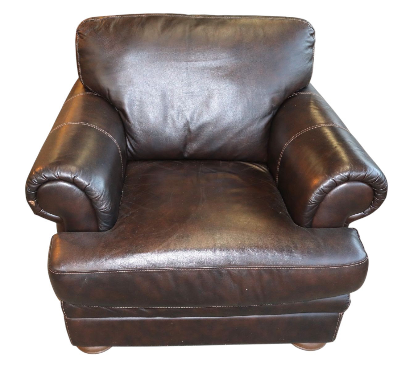 Leather club chair