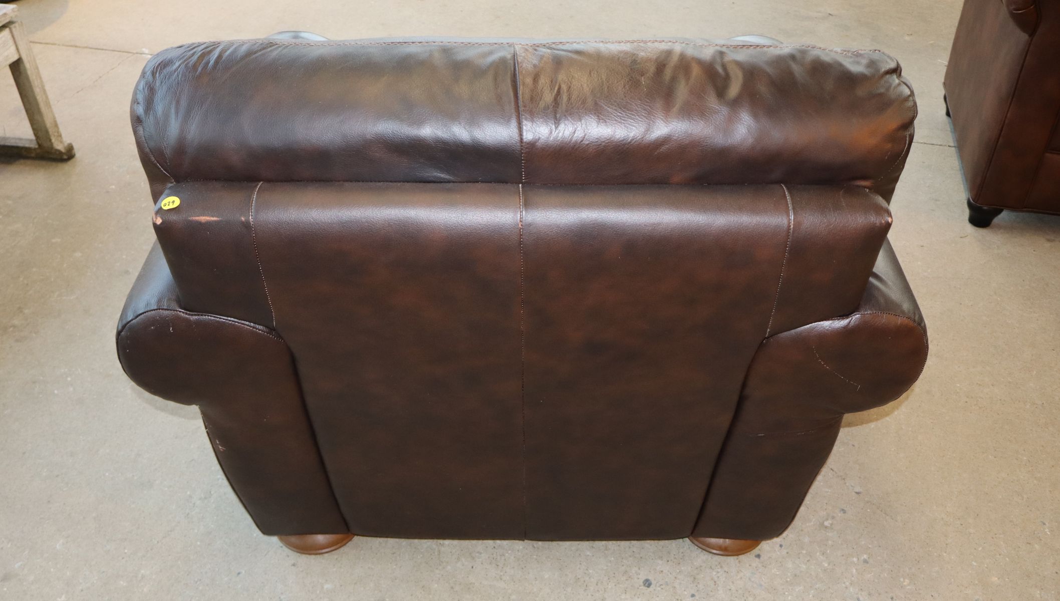 Leather club chair
