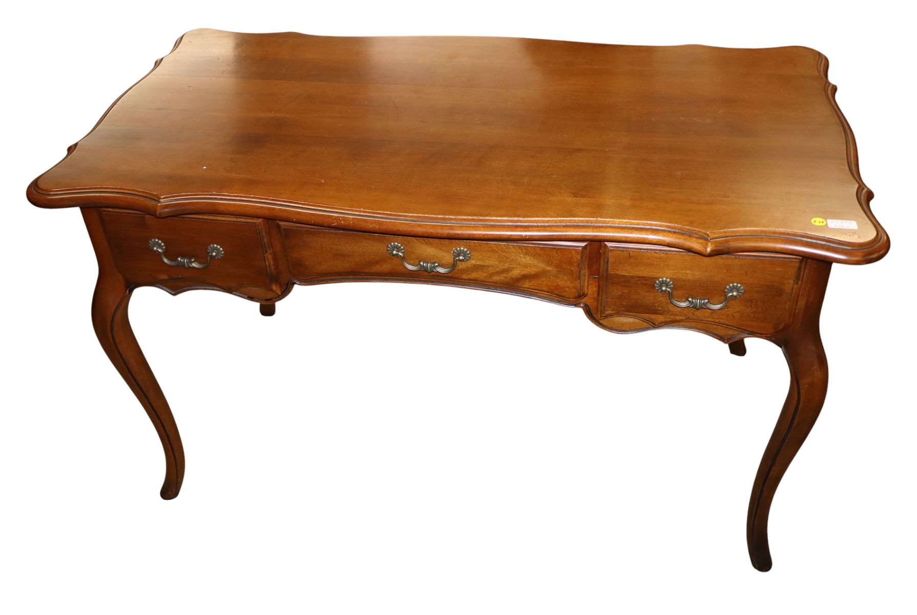Nice Ethan Allen solid cherry French 3 drawer desk