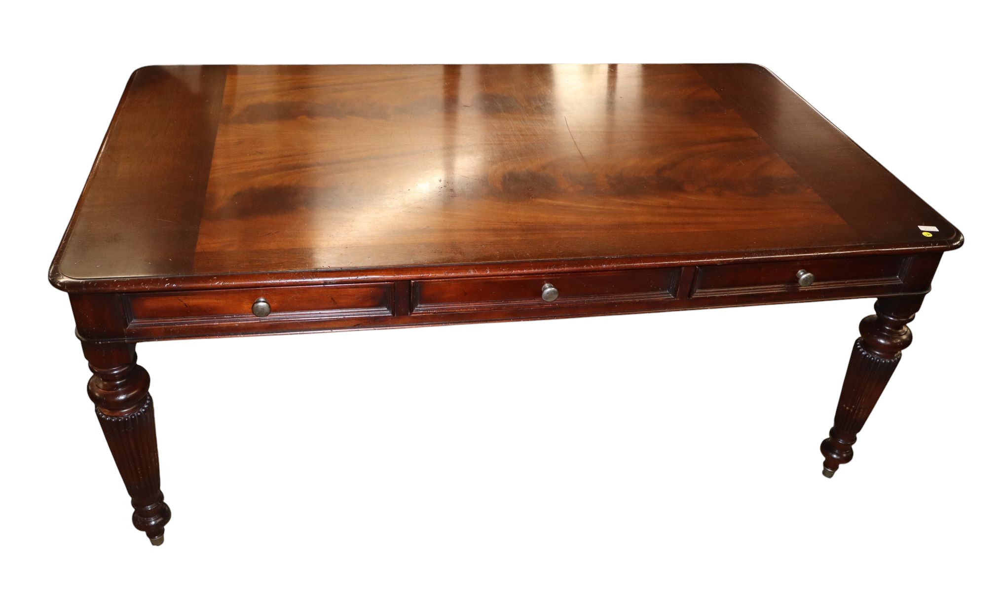 VTG Baker Milling Road burl mahogany executive desk