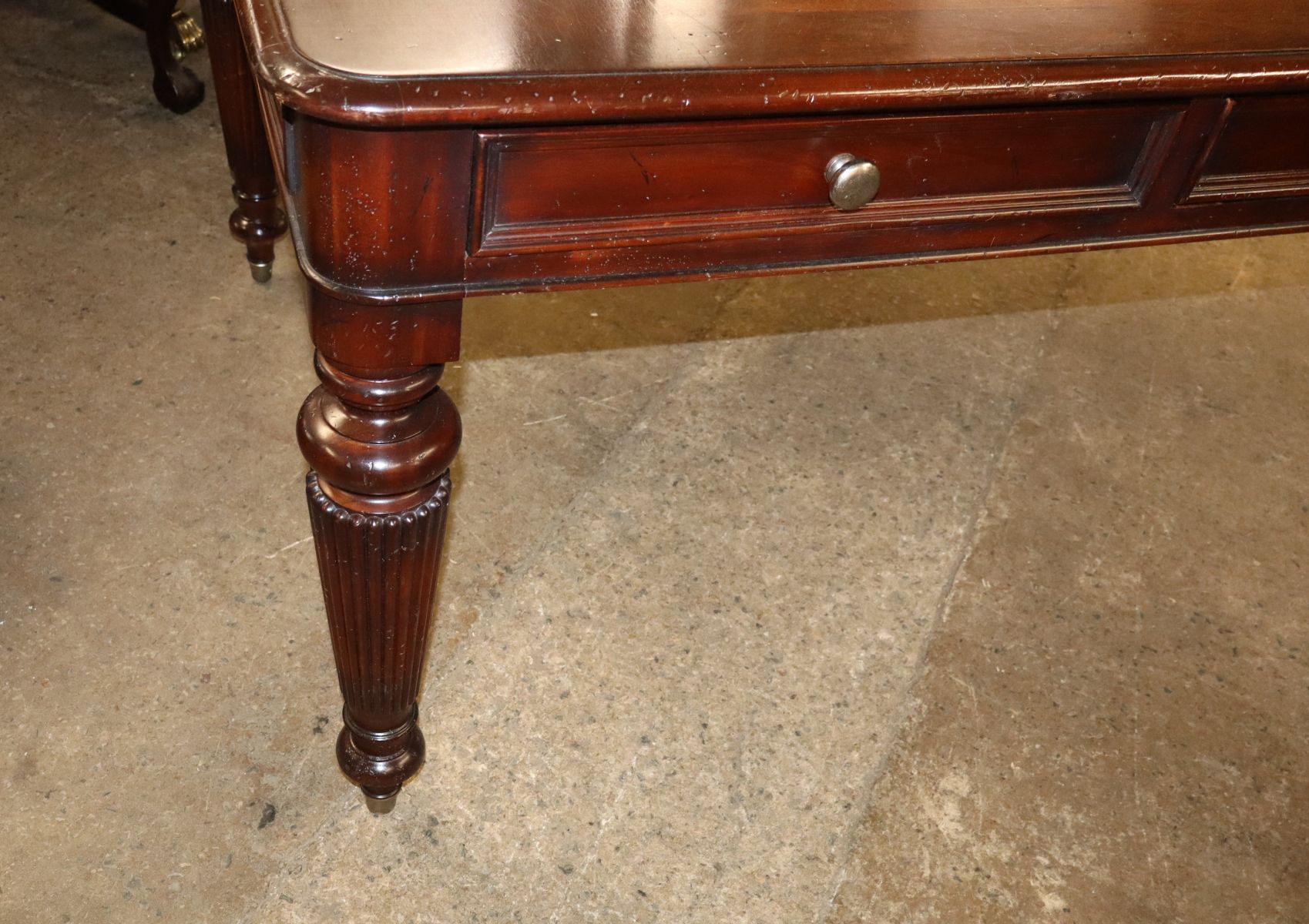 VTG Baker Milling Road burl mahogany executive desk