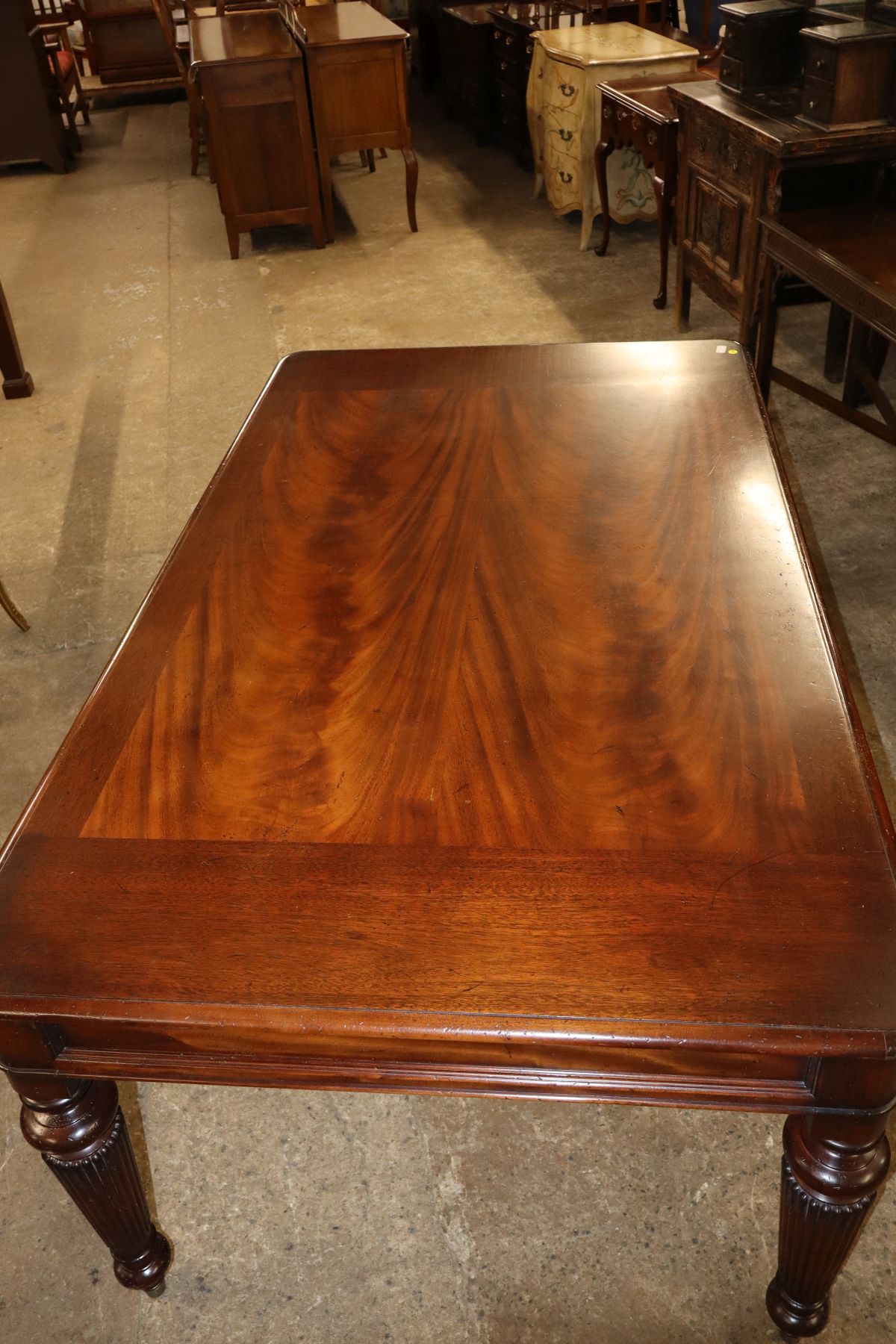 VTG Baker Milling Road burl mahogany executive desk