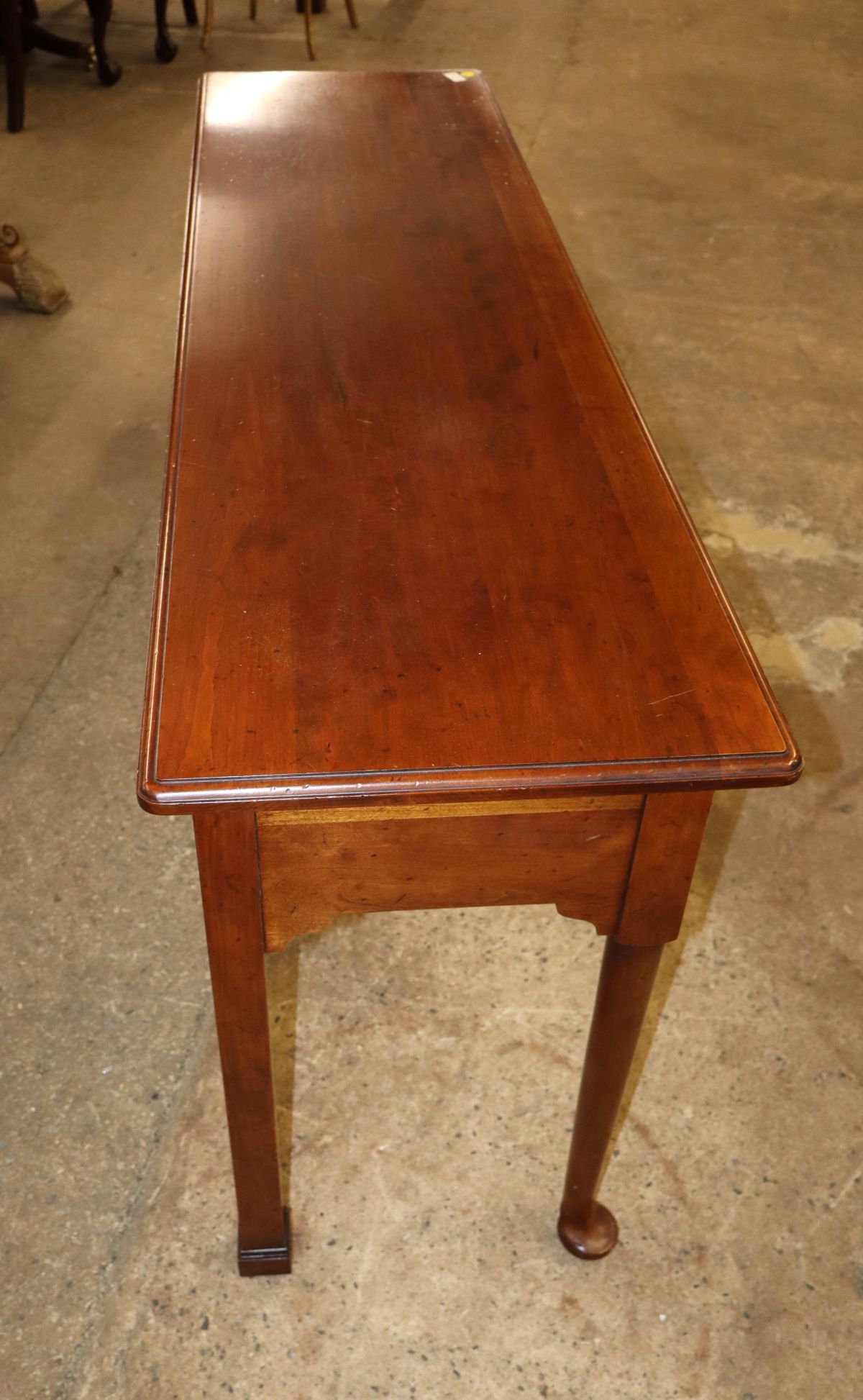 Vintage Statton solid cherry 3 drawer console/sofa table