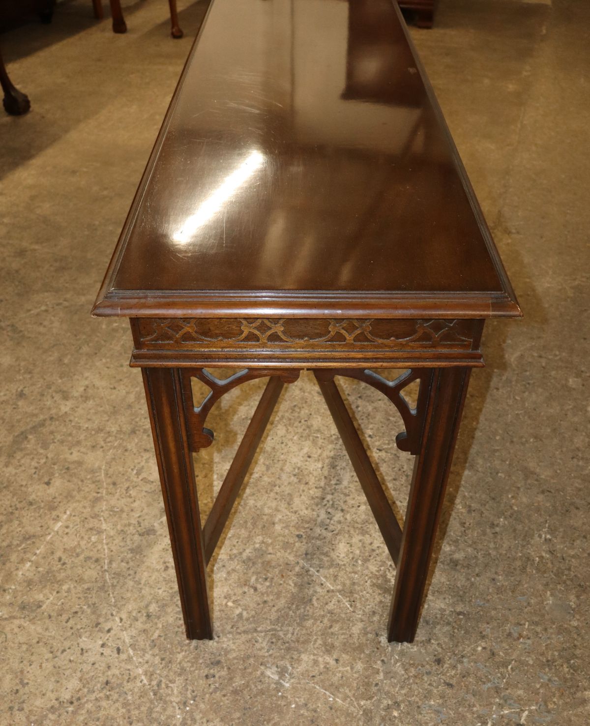 VTG Drexel 18th Century Coll Chipp style sofa table