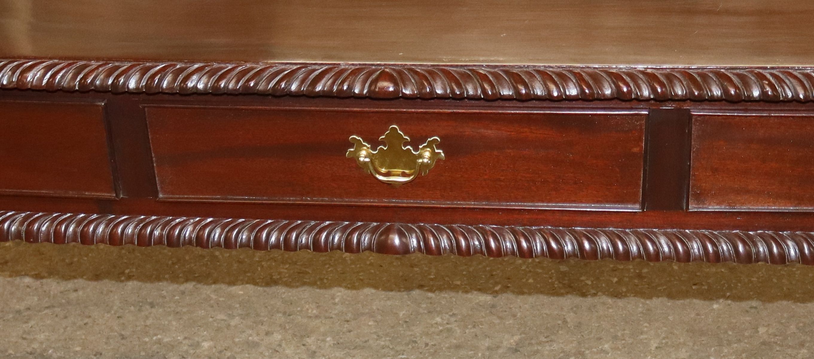 Chippendale style console sofa table original finish