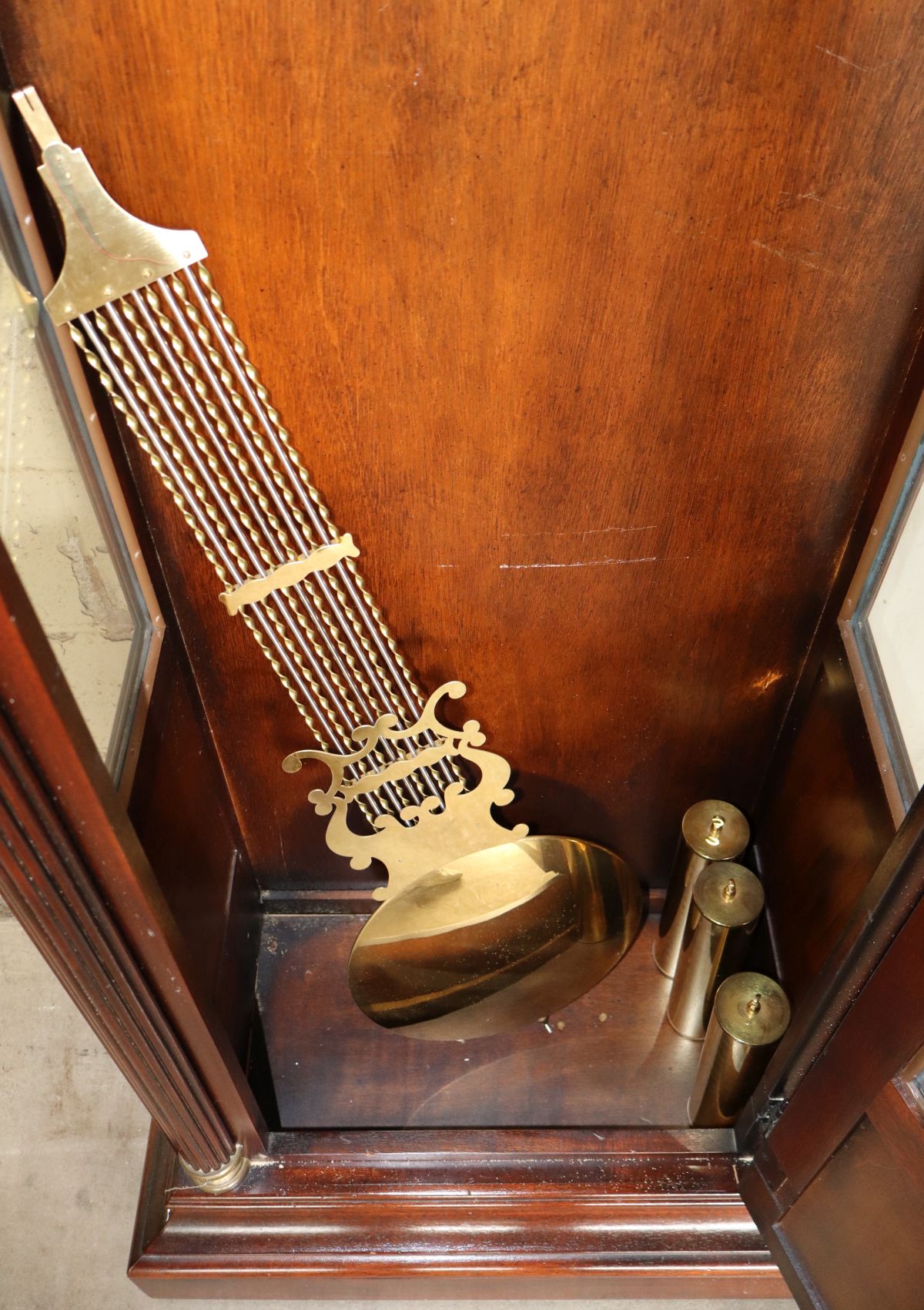 VTG Howard Miller tall case grandfather clock