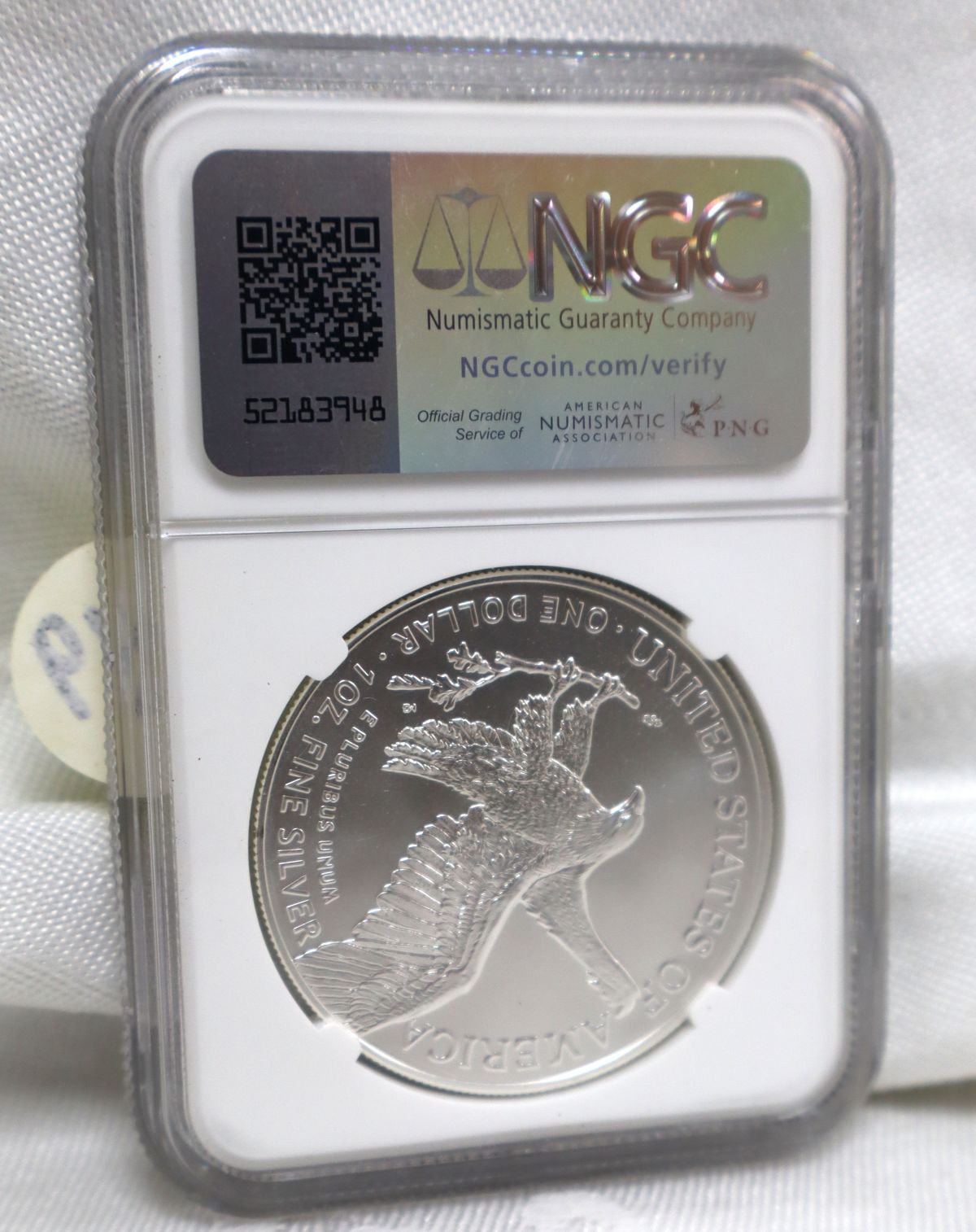 US 2023 eagle silver $1 dollar coin graded and slabbed MS70 (wire transfer or cash only)