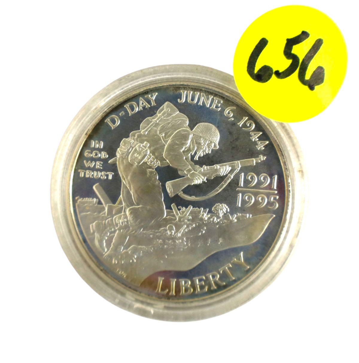 Commemorative silver D-day $1 dollar coin