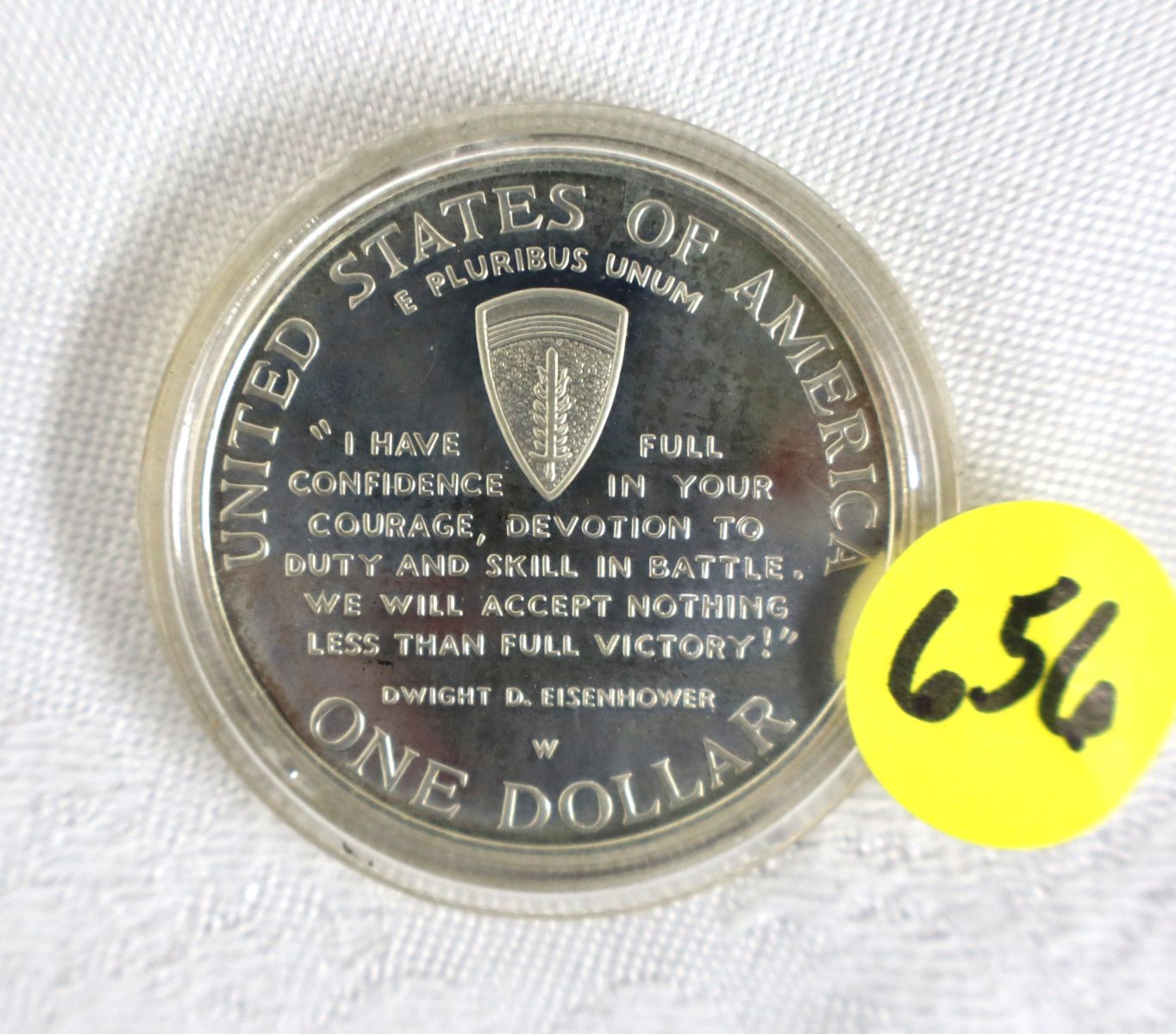 Commemorative silver D-day $1 dollar coin
