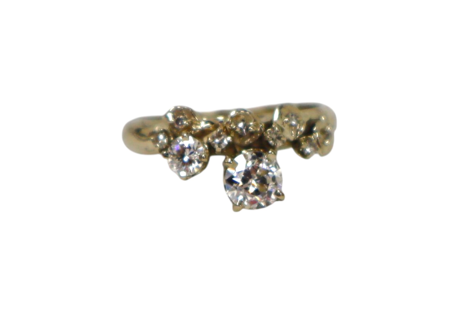 Beautiful 14k white gold diamond ring size 5.75