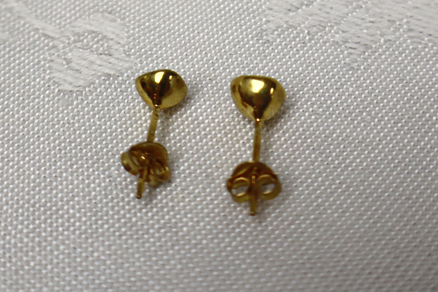 14k gold over sterling silver pendant stud earrings