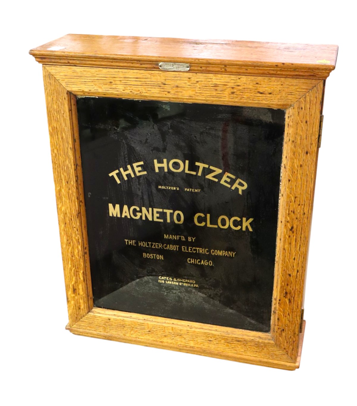 Antique Holtzer Magneto Watchman Oak Clock