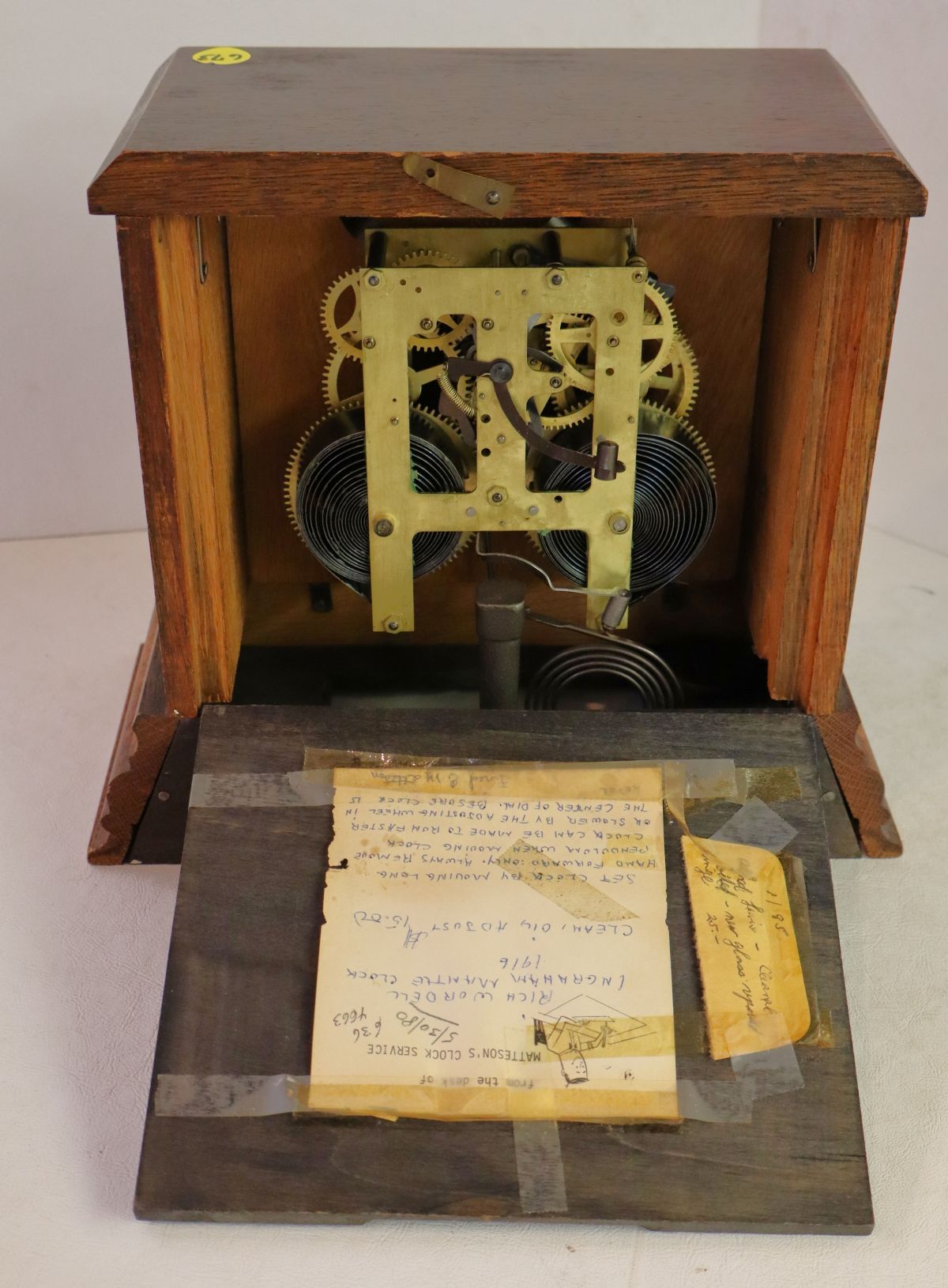 Antique Ingraham walnut mantle clock