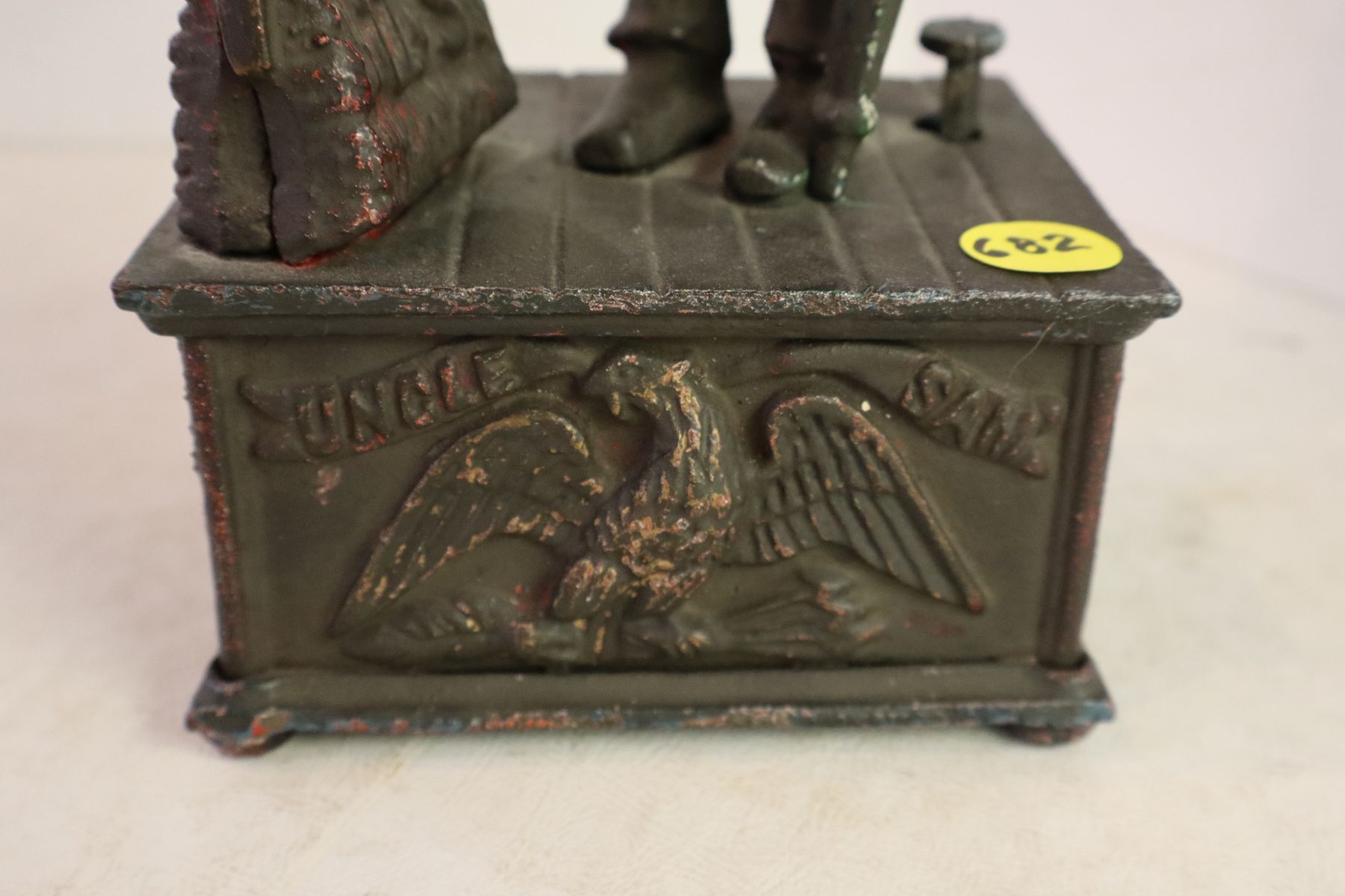 Uncle Sam mechanical cast iron bank