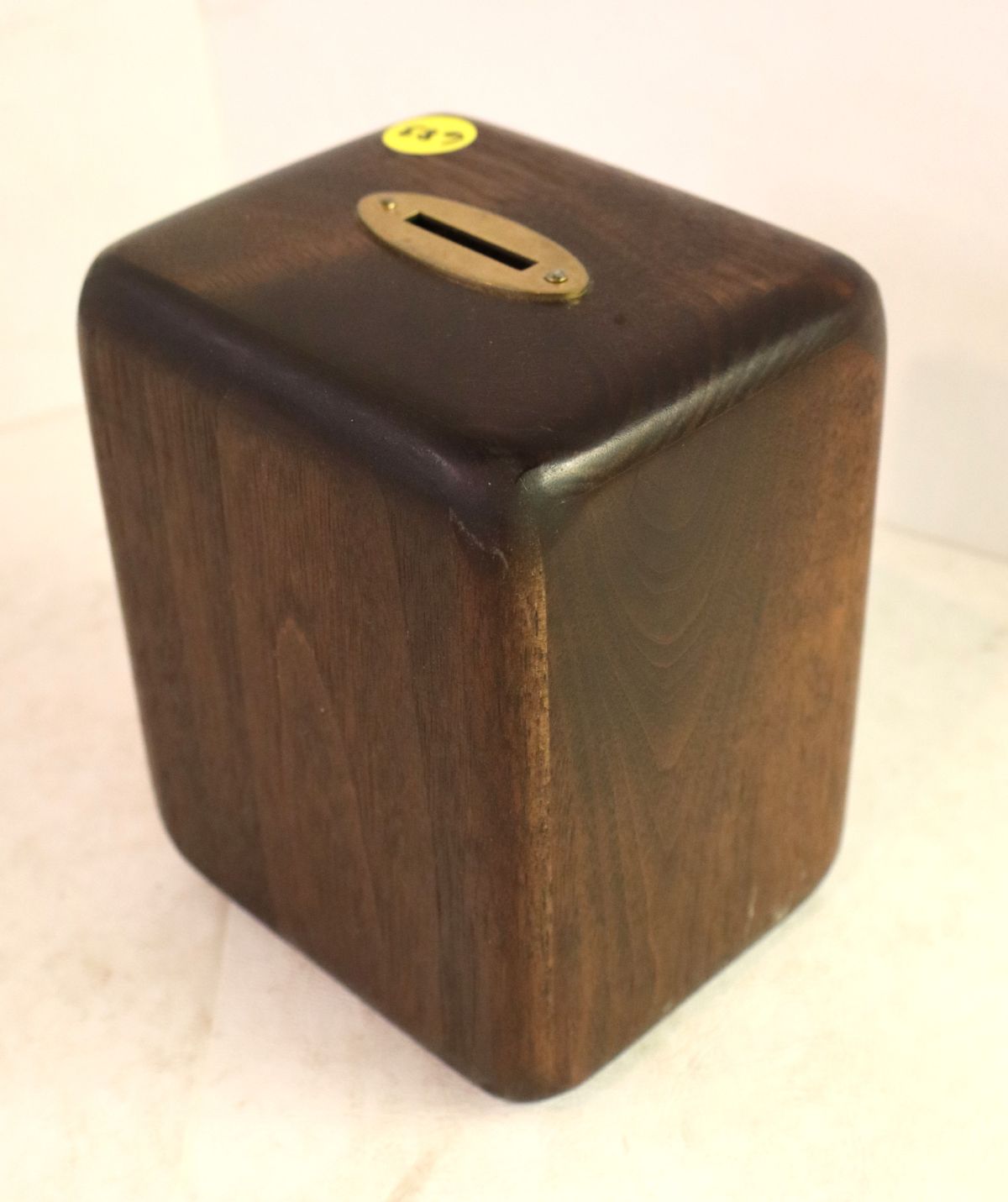 Antique walnut case post office style bank