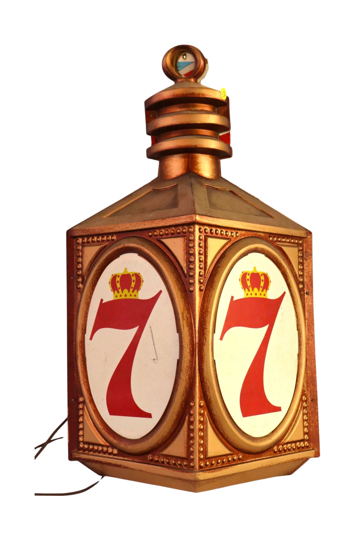 Vintage Crown 7 advertisement light
