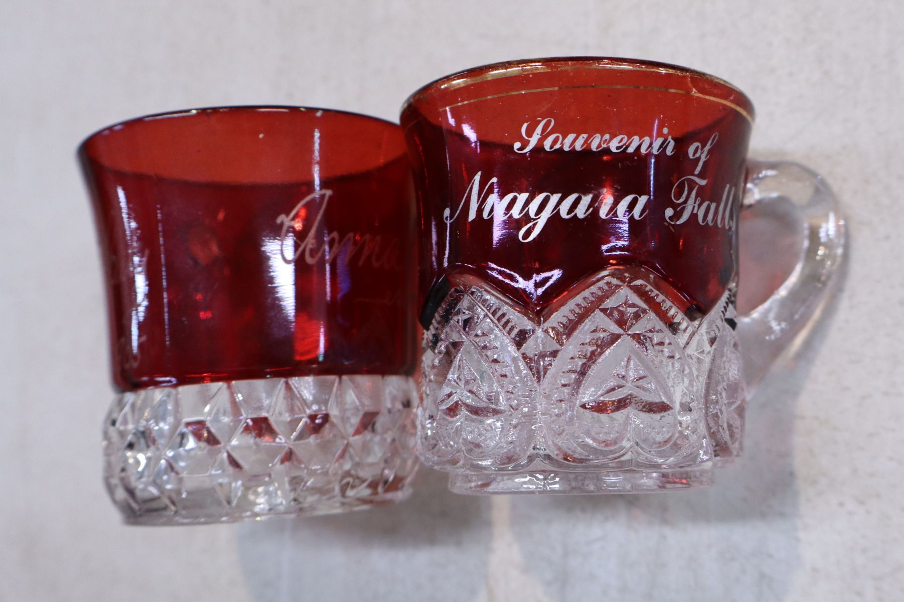 9 antique shaving mugs