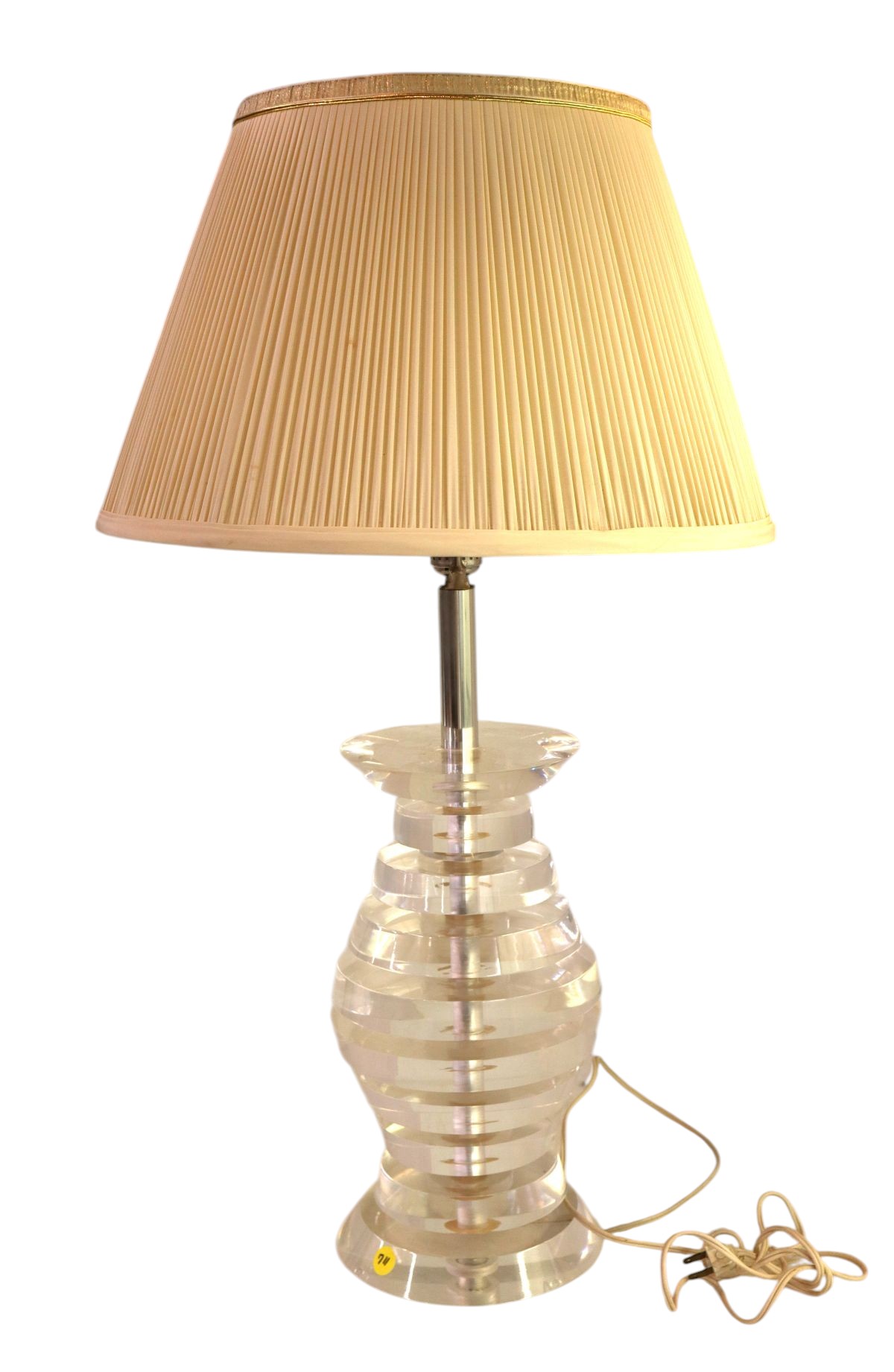 MCM lucite lamp with shade