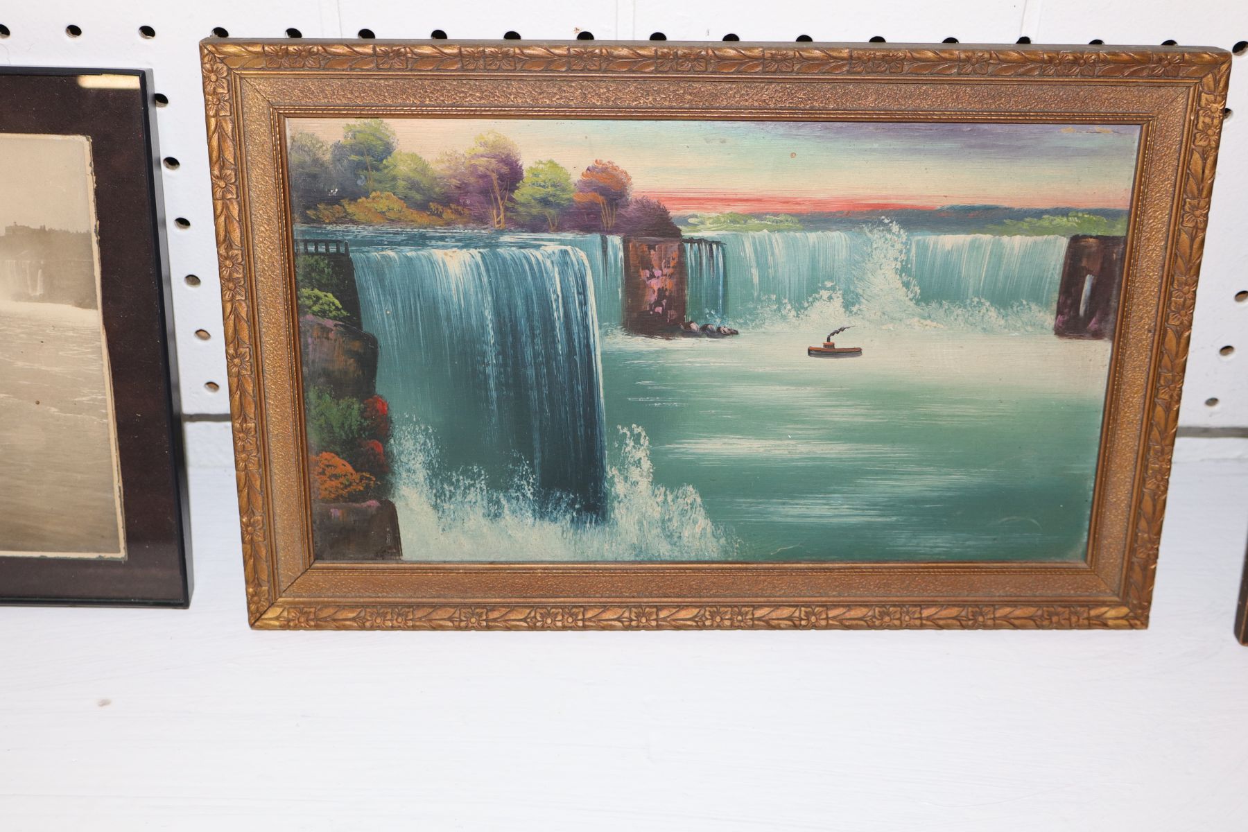 3 antique prints of Niagara Falls in various sizes