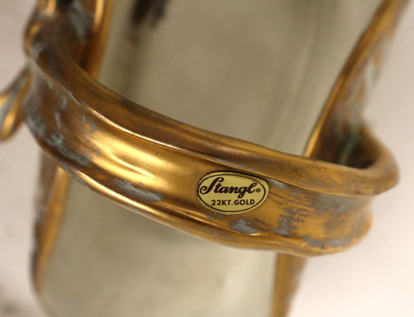 10 pieces of vintage Stangl Antique Gold pattern pottery