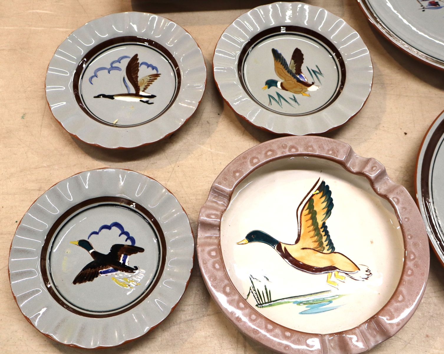 7 pieces of assorted vintage Stangl with ducks