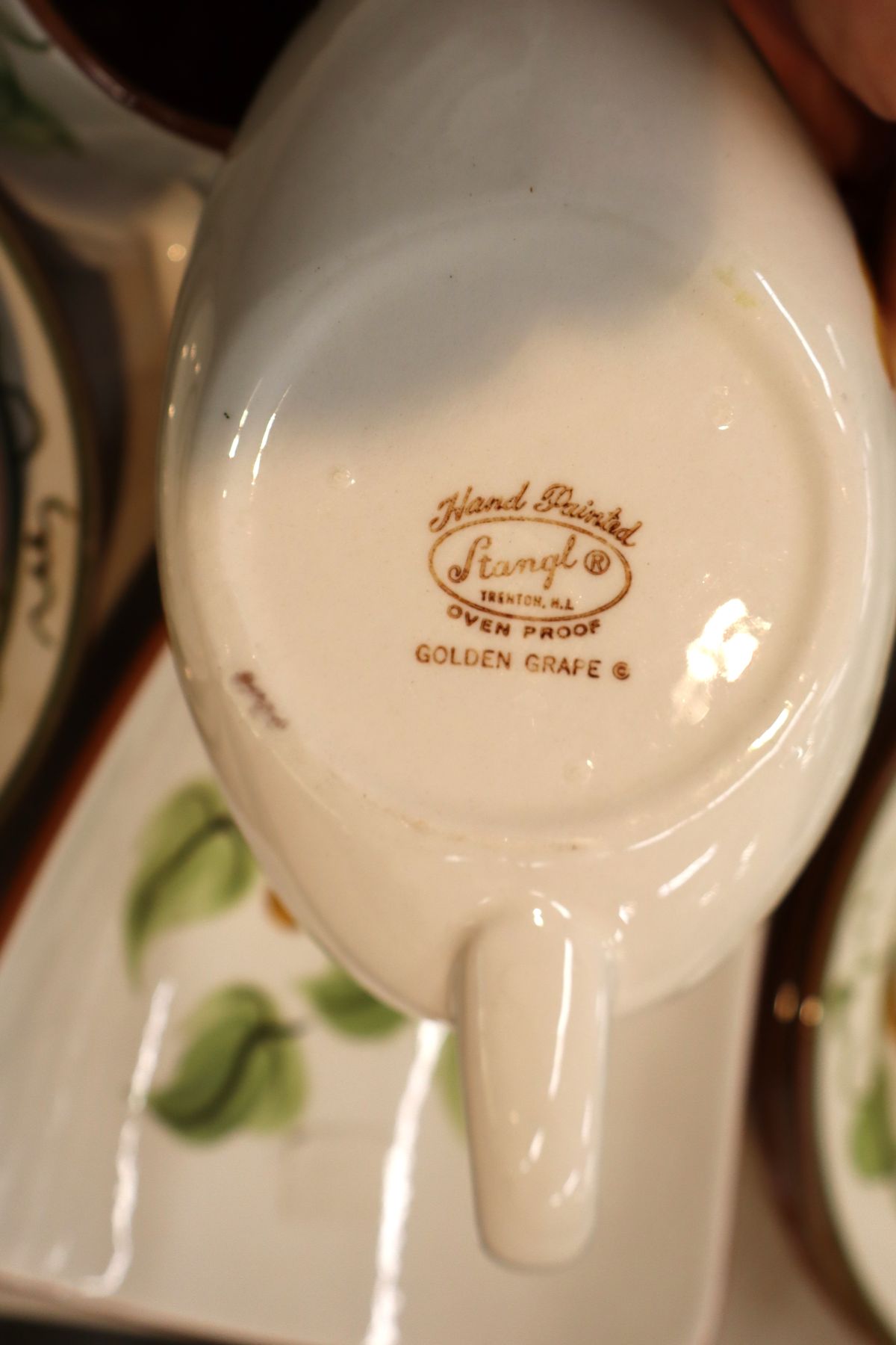 20pcs VTG Stangl Golden Grape pattern dinnerware
