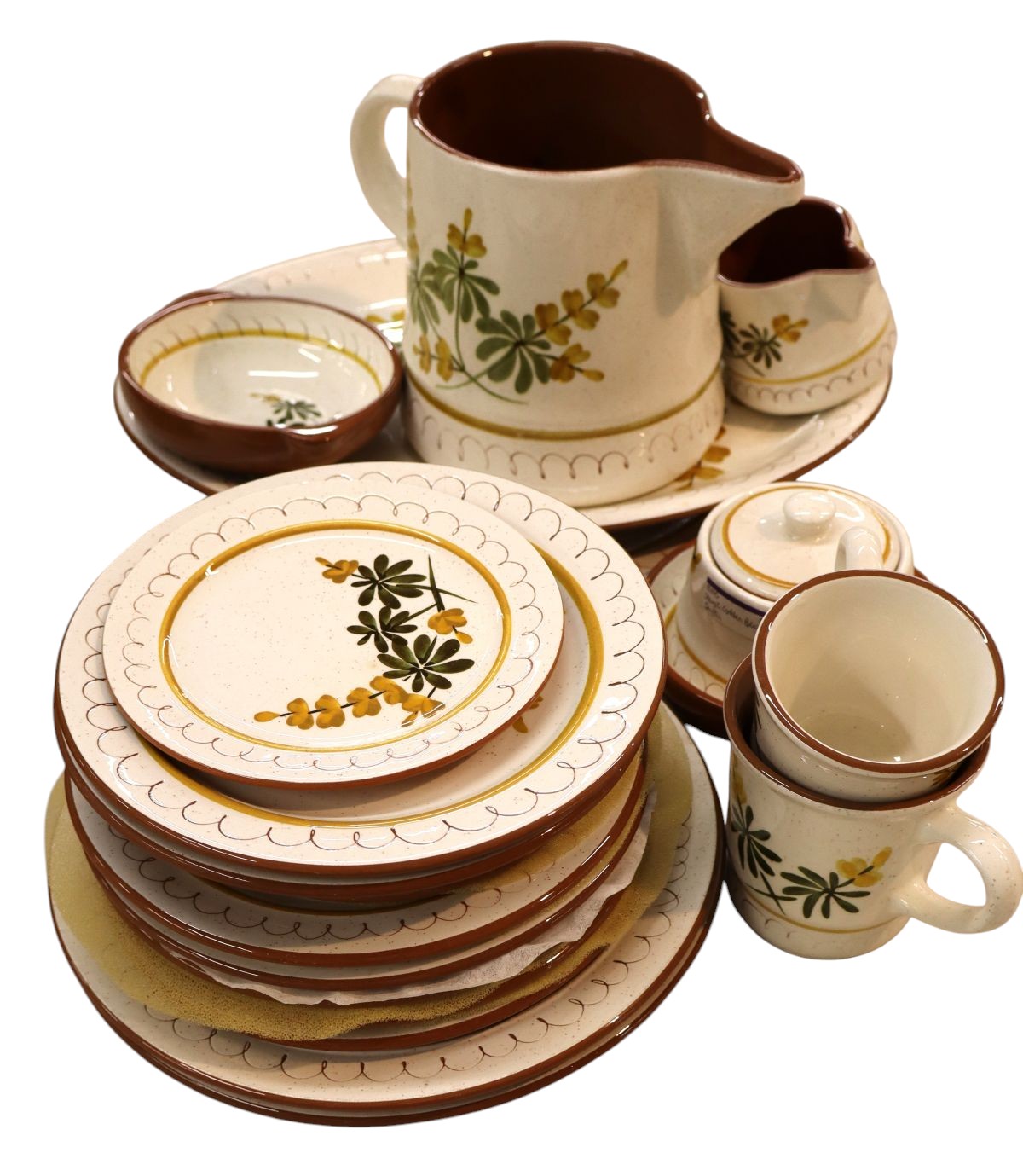 21pcs VTG Stangl Golden Blossom pattern dinnerware
