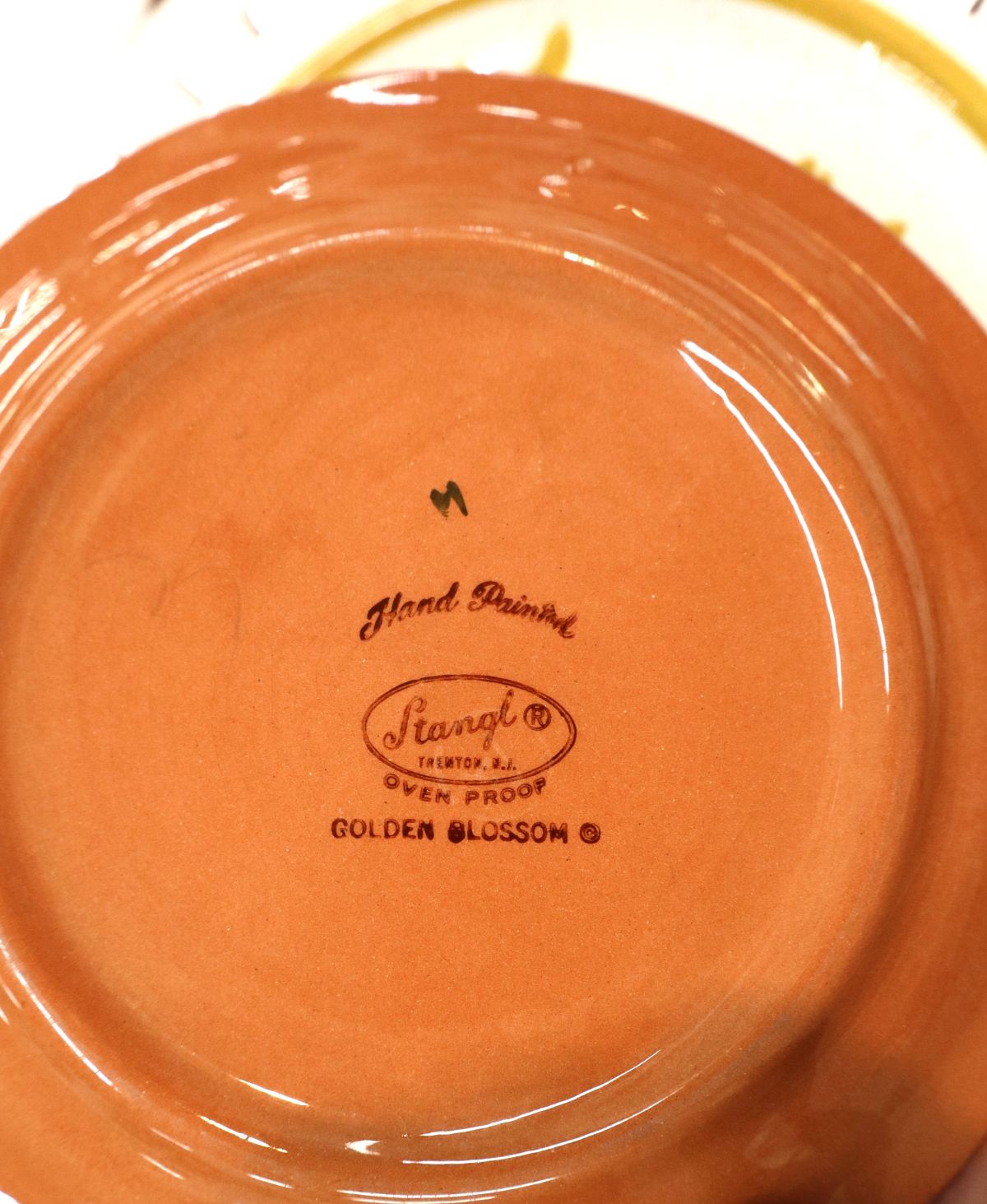 21pcs VTG Stangl Golden Blossom pattern dinnerware