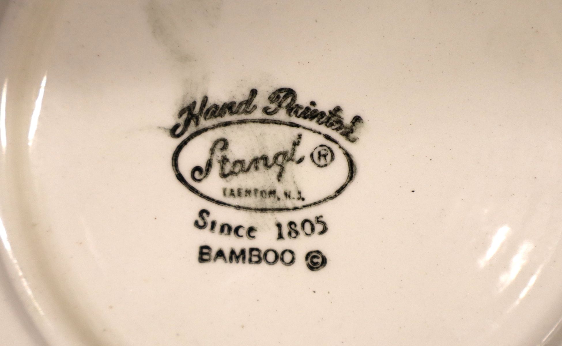 11pcs VTG Stangl Bamboo pattern dinnerware