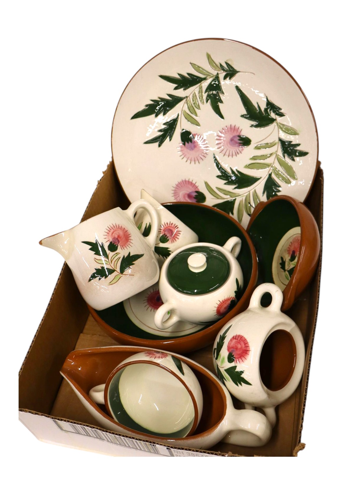 9pcs VTG Stangl Thistle pattern dinnerware